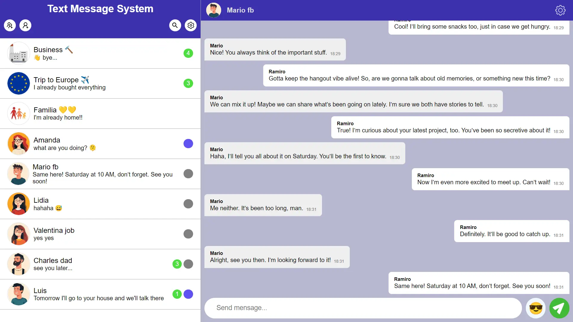 message-system github